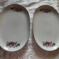  Две големи порцеланови чинии за ордьоври , снимка 1 - Сервизи - 43557261