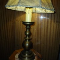 Стара английска бронзова лампа, снимка 11 - Антикварни и старинни предмети - 27879370