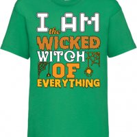 Детска тениска I'm The Wicked Witch Of Everything 3,Halloween,Хелоуин,Празник,Забавление,Изненада,Об, снимка 6 - Детски тениски и потници - 38155099