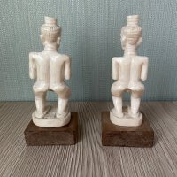 Двойка статуетки слонова кост, снимка 6 - Колекции - 35447439