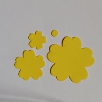 Елементи от гумена хартия EVA цветя 4 бр скрапбук декорация , снимка 6 - Други - 37932433