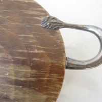  стар дървен поднос дъска метални глава крака опашка рога бик, снимка 11 - Други стоки за дома - 28947123