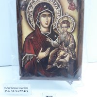 Икона на платно А5 на Пресвета Майка Богородица Закрилница - ръчна изработка . Модел Г. , снимка 1 - Икони - 37797086