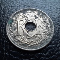 Стара монета 25 сантима 1939 г. Франция - топ!, снимка 6 - Нумизматика и бонистика - 42933620