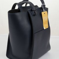 Дамска тъмносиня кожена чанта марка Classe Regina, снимка 3 - Чанти - 37115872