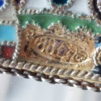 Стара Руска чаша с емайл-сребро 88/сребърна сребърни сребърно,злато/, снимка 13 - Антикварни и старинни предмети - 40112071