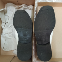обувки чисто нови, бели 41 номер, естествена кожа Здравоход, подметка CUMBERLAND, без връзки, снимка 2 - Ежедневни обувки - 44863957