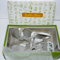 Bobbi Shoes сандали сиво/бяло кожа – 27 номер, снимка 10 - Детски сандали и чехли - 28723341