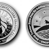 Uniswap coin ( UNI ) - Silver, снимка 1 - Нумизматика и бонистика - 38564952