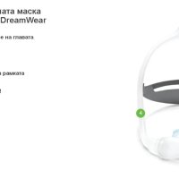 Назална CPAP маска със ГЕЛ силиконови възглавнички DreamWear - Fit Pack от Philips Respironics, снимка 1 - Медицинска апаратура - 43488458