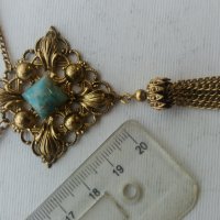 Масивно позлатен накит колие , снимка 8 - Антикварни и старинни предмети - 40512758