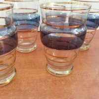 Ретро стъклени чаши за вода и вино бира, снимка 2 - Антикварни и старинни предмети - 26627447
