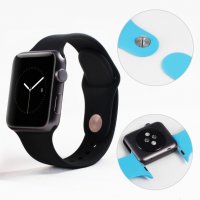 Силиконова каишка верижка Apple Watch 2/3/4/5/6/7/SE 38/40/41/42/44/45, снимка 4 - Аксесоари за Apple - 37720308