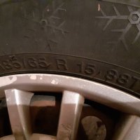 Зимни гуми Maloya Davos 185/65 R15 с джанти от Saab, снимка 3 - Гуми и джанти - 39509479