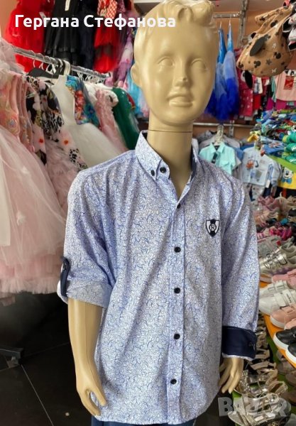 Официална риза  Размери -1/2г.3/4г.5/6г.7/8г.9/10г.11/12г.13/14г.15/16г. Цена -20 лв, снимка 1