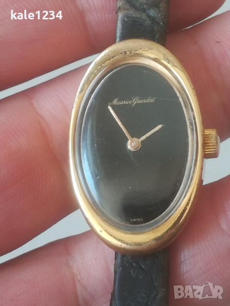 Швейцарски часовник Maurice Guerdat. Gold plated. Vintage watch 1970. Swiss made. Дизайнерски, снимка 1