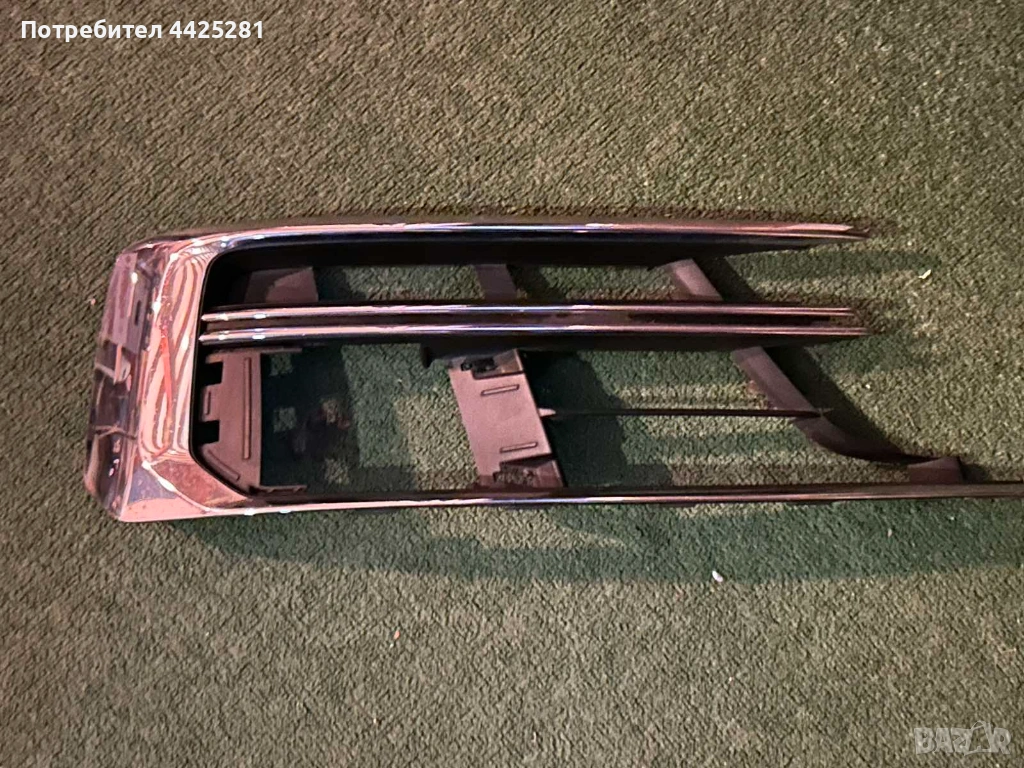 решетка дясна предна броня Audi A8 d5 мод 2017-2021 г. #027S. 4N0807680, снимка 1