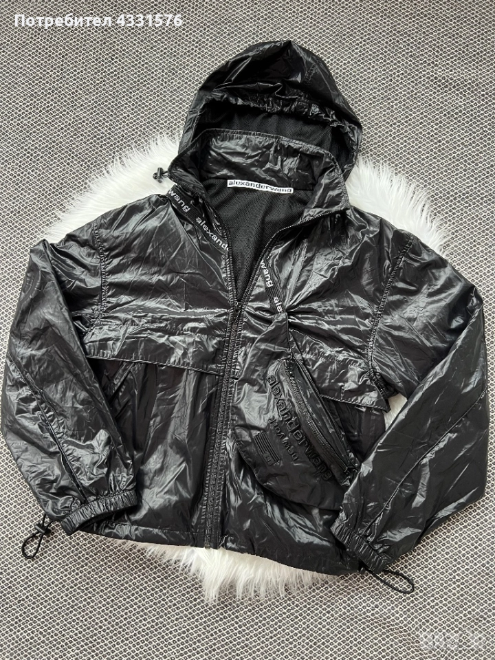 Черно найлоново яке  на Alexander Wang., снимка 1