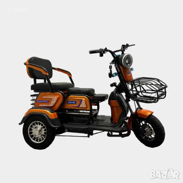 Електрическа триколка с три седалки EcoWay модел М19, снимка 1