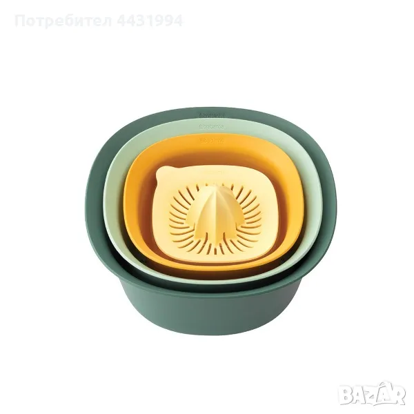 Комплект Brabantia Tasty+, 2 купи за бъркане, гевгир и сокоизстисквачка, снимка 1