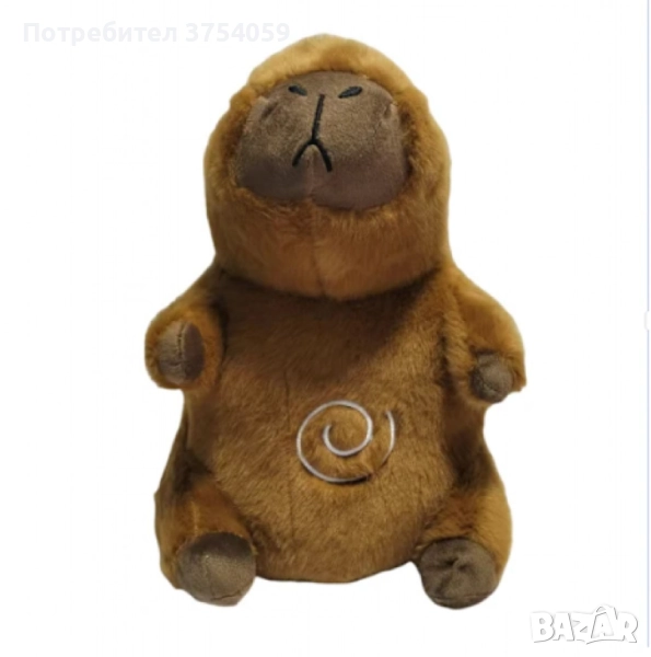 Дишаща Капибара, Успокояваща бебешка играчка със светлинаx 6,4 см; Тегло: 520 гр; Материали: Високок, снимка 1