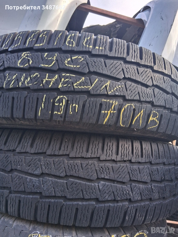225 75 16 С за БУС 2бр зимни Michelin , снимка 1