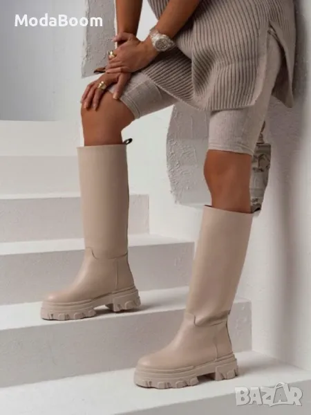 Равни Ботуши - Кожа, снимка 1