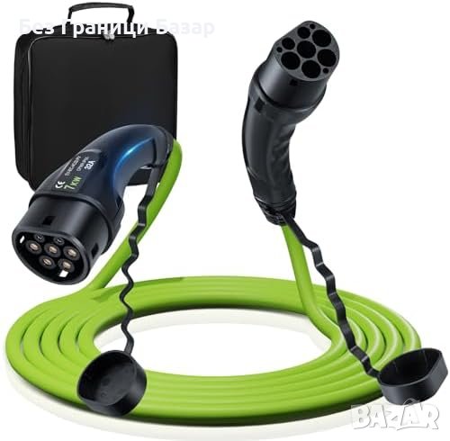 Нов Бързо Зареждащ Кабел Type 2 за Електромобили 7.2KW - 5м, снимка 1