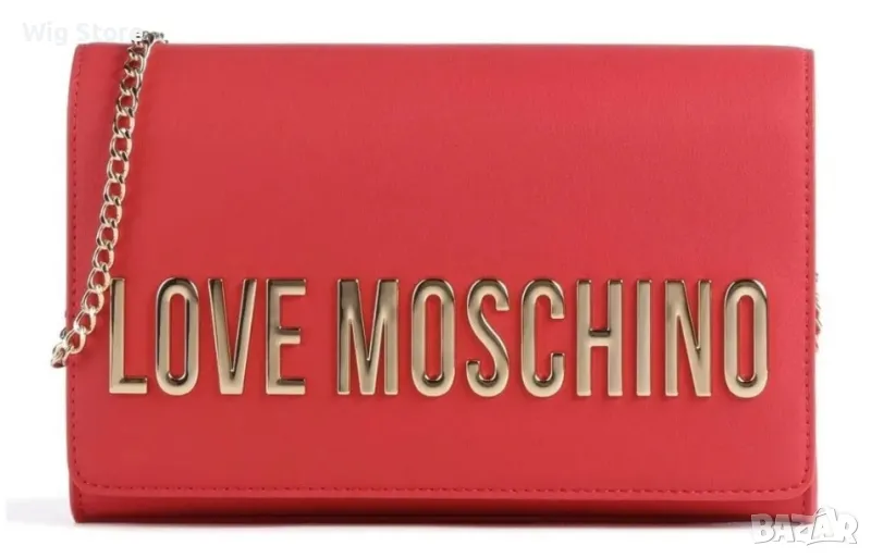 Нова оригинална дамска чанта Love Moschino в червено, снимка 1