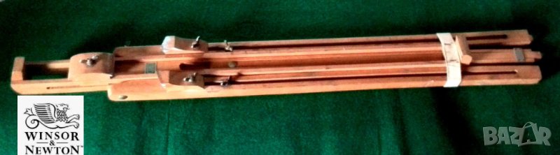 Винтидж регулируем статив NEWTON & WINSOR (Англия) / висок 1,40 м стойка за художници от бук / стоящ, снимка 1