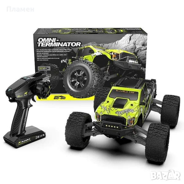 Количка с дистанционно управление Rlaarlo Omni Terminator 1:10 Scale RTR Безчетков мотор 2200 mAh, снимка 1