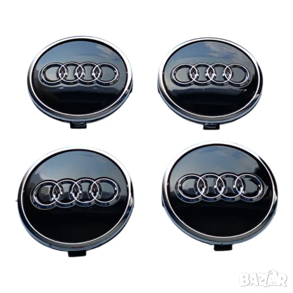 61мм Капачки за джанти АУДИ AUDI А3 А4 А5 А6 2016-2025г. 4M0 601 170 JG3 - ЧЕРНИ, снимка 1