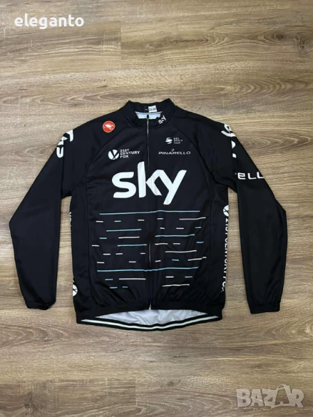 Мъжко ВЕЛО МТБ Джърси CASTELLI Team Sky UV50+  Long sleeve , L/XL размер , снимка 1