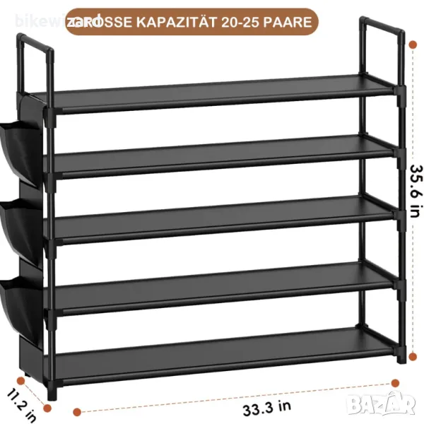 OYREL Поставка за обувки 5 нива Органайзер за обувки НОВО, снимка 1