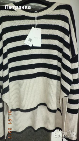 На вашето внимание - ДАТСКА НОВА зимна плетена блуза, размер 56, снимка 1