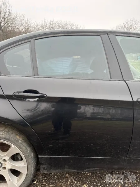 Задна дясна черна врата БМВ Е90 320d BMW E90 седан 2006-та, снимка 1