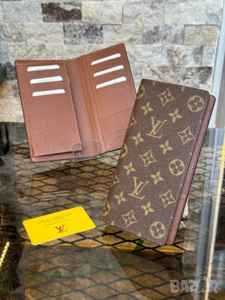 портмонета от естествена кожа louis vuitton , снимка 1