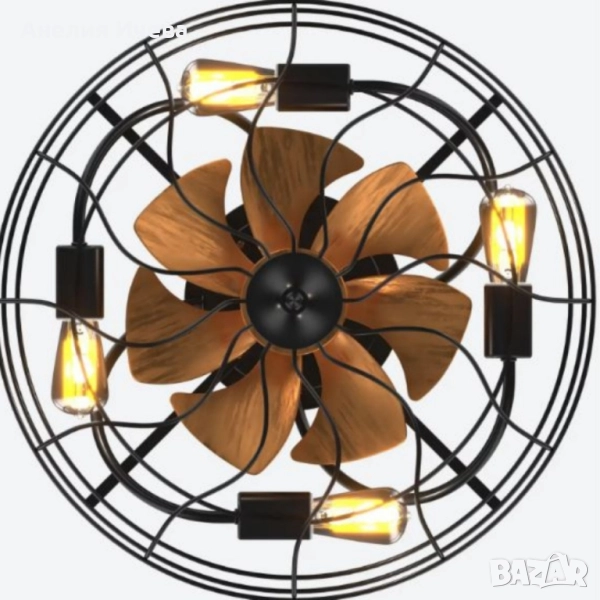 Вентилатор за таван с LED осветление , снимка 1