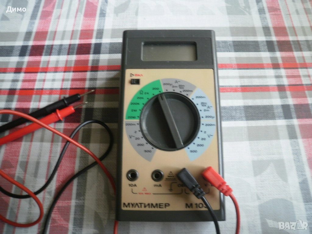 цифров мултимер М103- български от 1990г. - за ремонт, снимка 1
