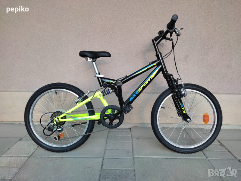 Продавам колела внос от Германия  мтв детски велосипед 20 TS SPORT 20 цола преден и заден амортисьор, снимка 1