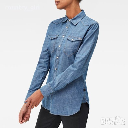 g-star tacoma straight shirt wmn - страхотна дамска риза КАТО НОВА, снимка 1