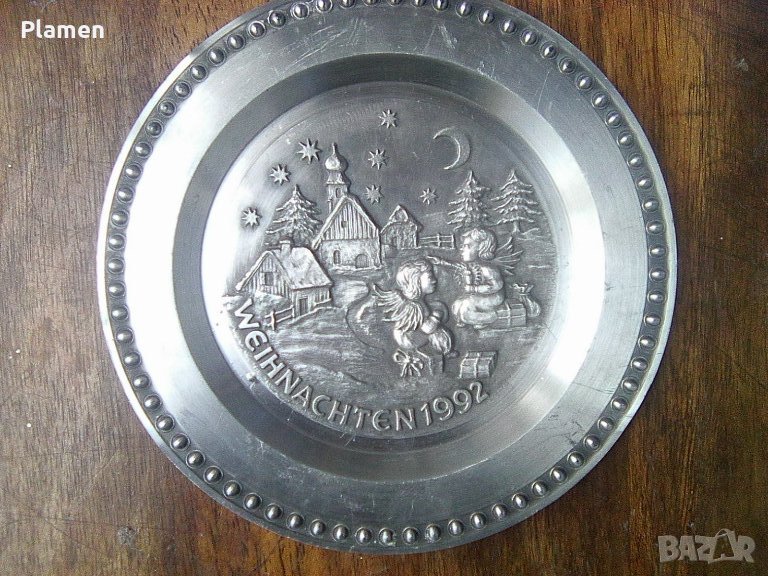 Калаена чиния за стена - сувенир от Германия по случай Коледа, снимка 1