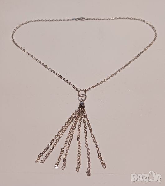 Сребърно колие, снимка 1