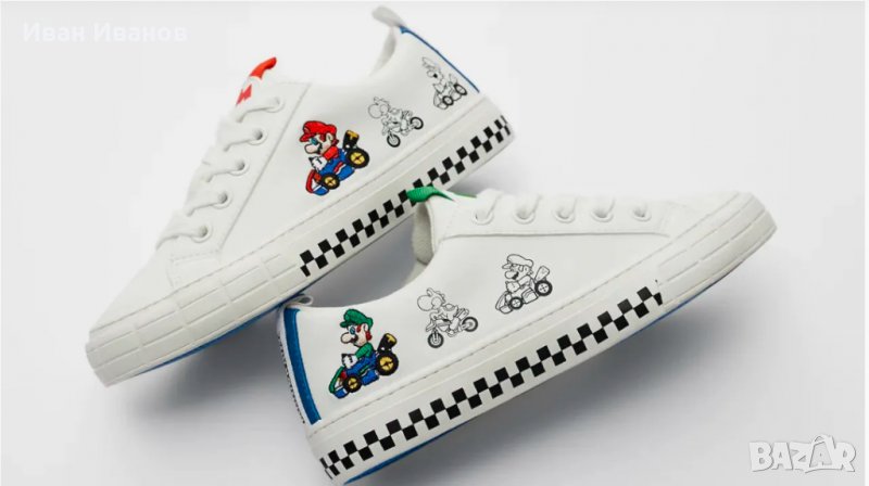 сникърси ZARA  Mario Kart Toddler Nintendo Sneaker номер 36 , снимка 1