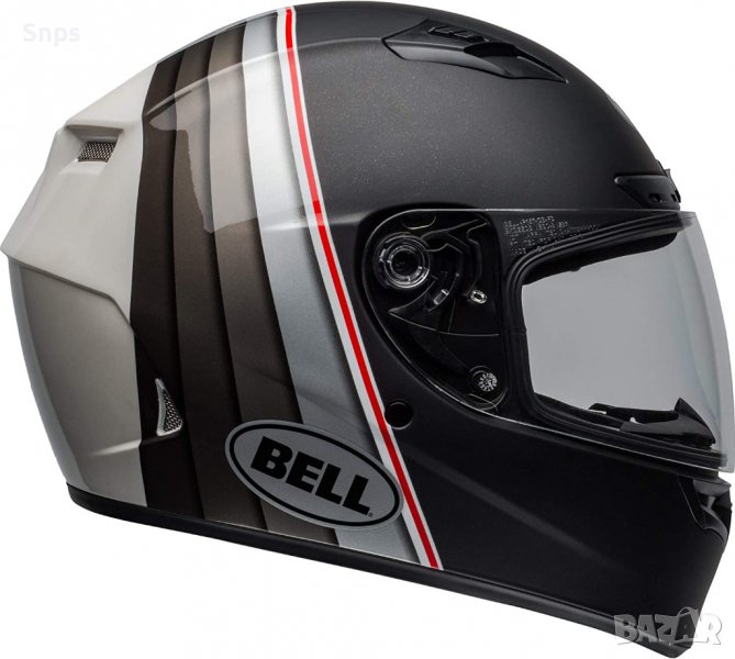  Каска за мотор BELL DLX MIPS Illusion Black/Silver, L размер, снимка 1