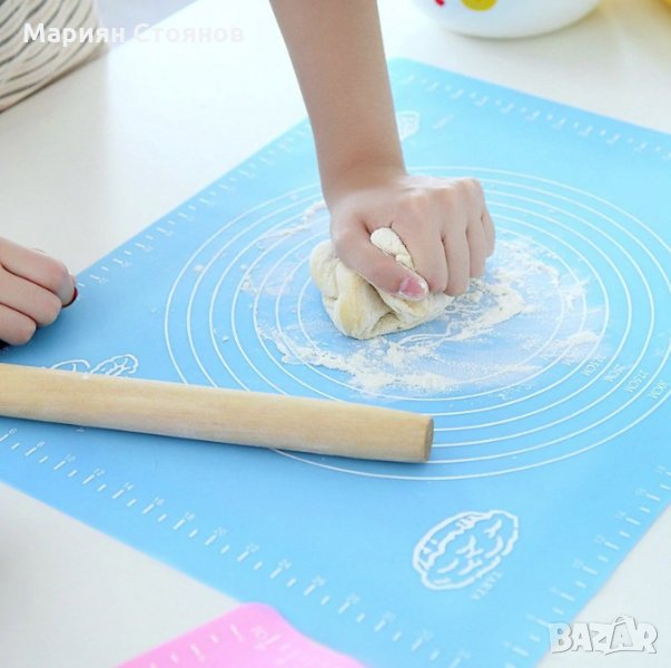 Силиконова подложка за месене точене и печене на тесто хляб незалепваща, снимка 1