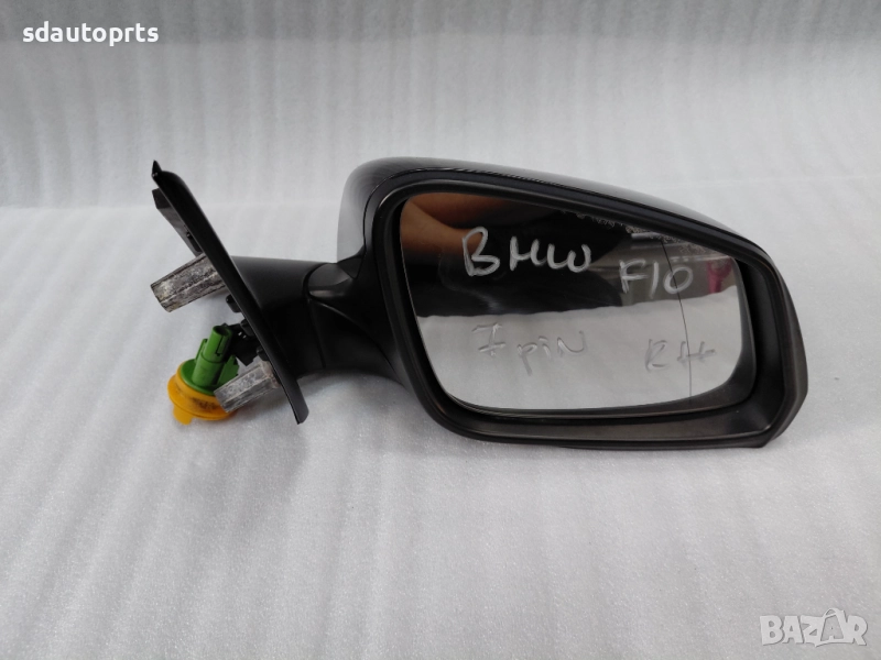 Дясно огледало BMW F10 F11 Facelift 7 Pin - цвят A90, снимка 1