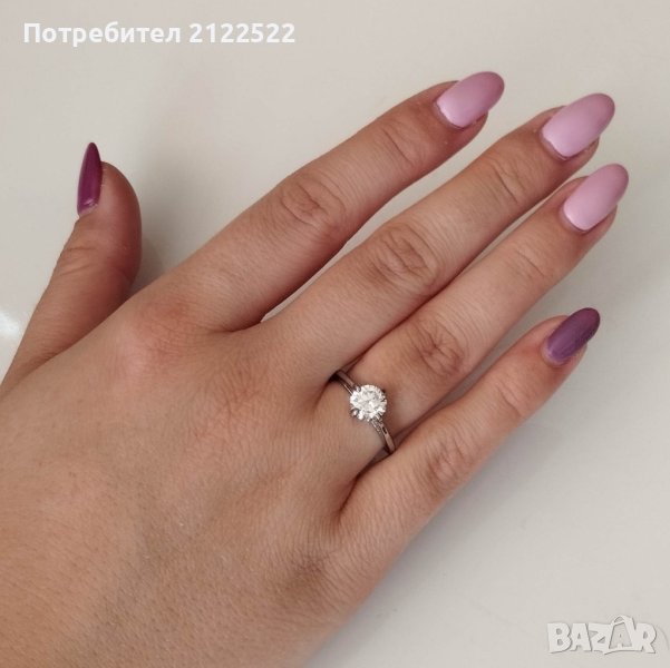 Нежни дамски пръстени с камък, снимка 1