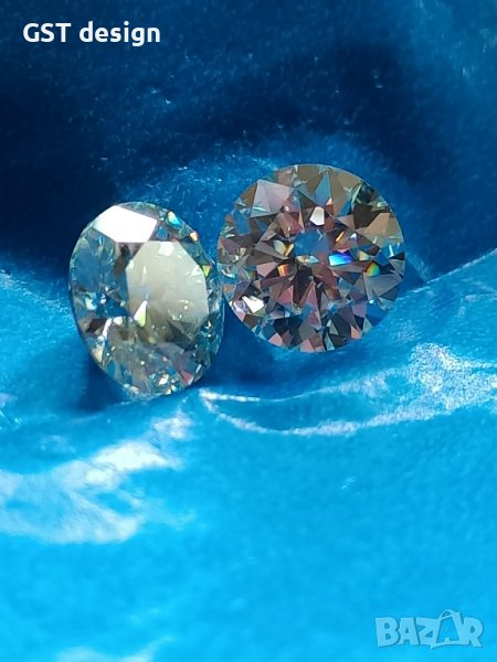 Спешно Топ Фенси Д 2 карата Мойсанит Диамант Двойка за обеци, снимка 1
