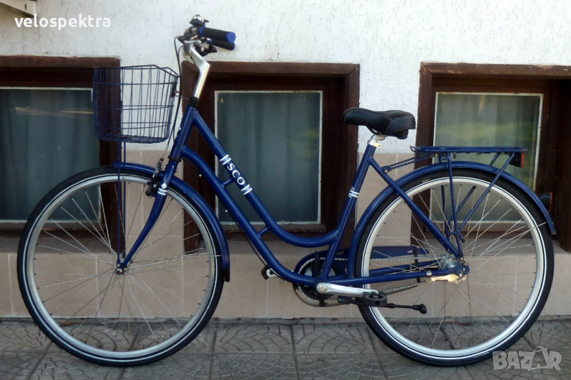 Еско Класик-синьо ! 28 цола капли ! Холандия! Елегантен алуминиев велосипед!, снимка 1